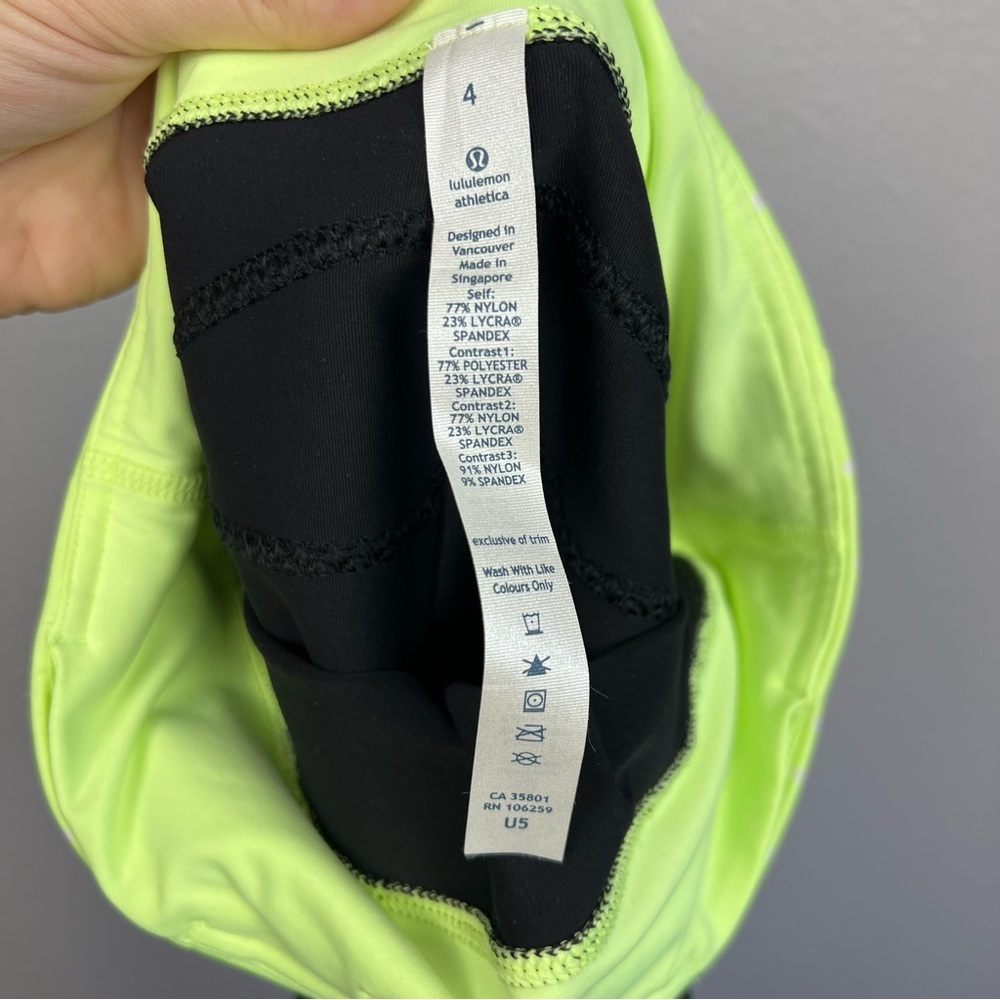 NWT Lululemon Run Pace Crop Black Polka Dot Size 4 - Picture 7 of 10